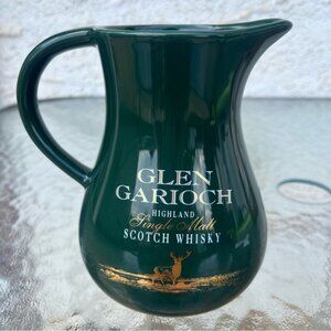 Glen Garioch Scotch Whisky Highland Single Malt Branded Water Jug Green & Gold